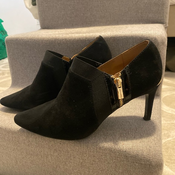 Calvin Klein Suede Low Heel Bootie - Picture 3 of 10